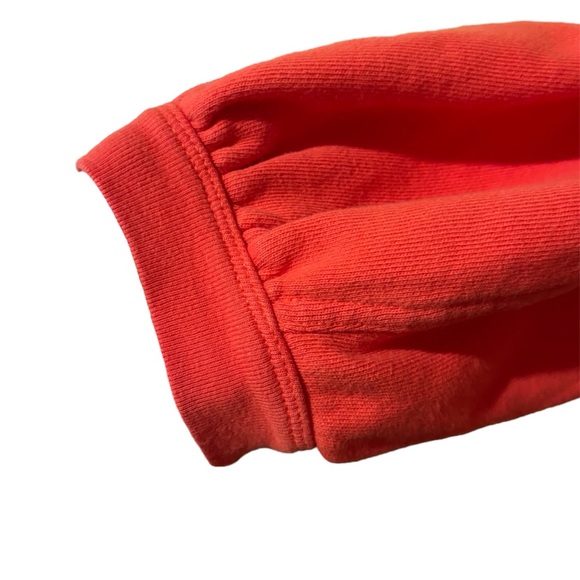 Aerie Oversized Embroidered Heart Real Crew Sweatshirt in Resort Red - Picture 6 of 12